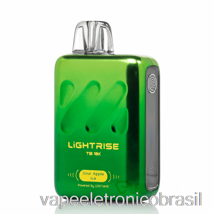 Vape Eletronico Vape Perdido Lightrise Tb 18k Descartável Sour Apple Ice